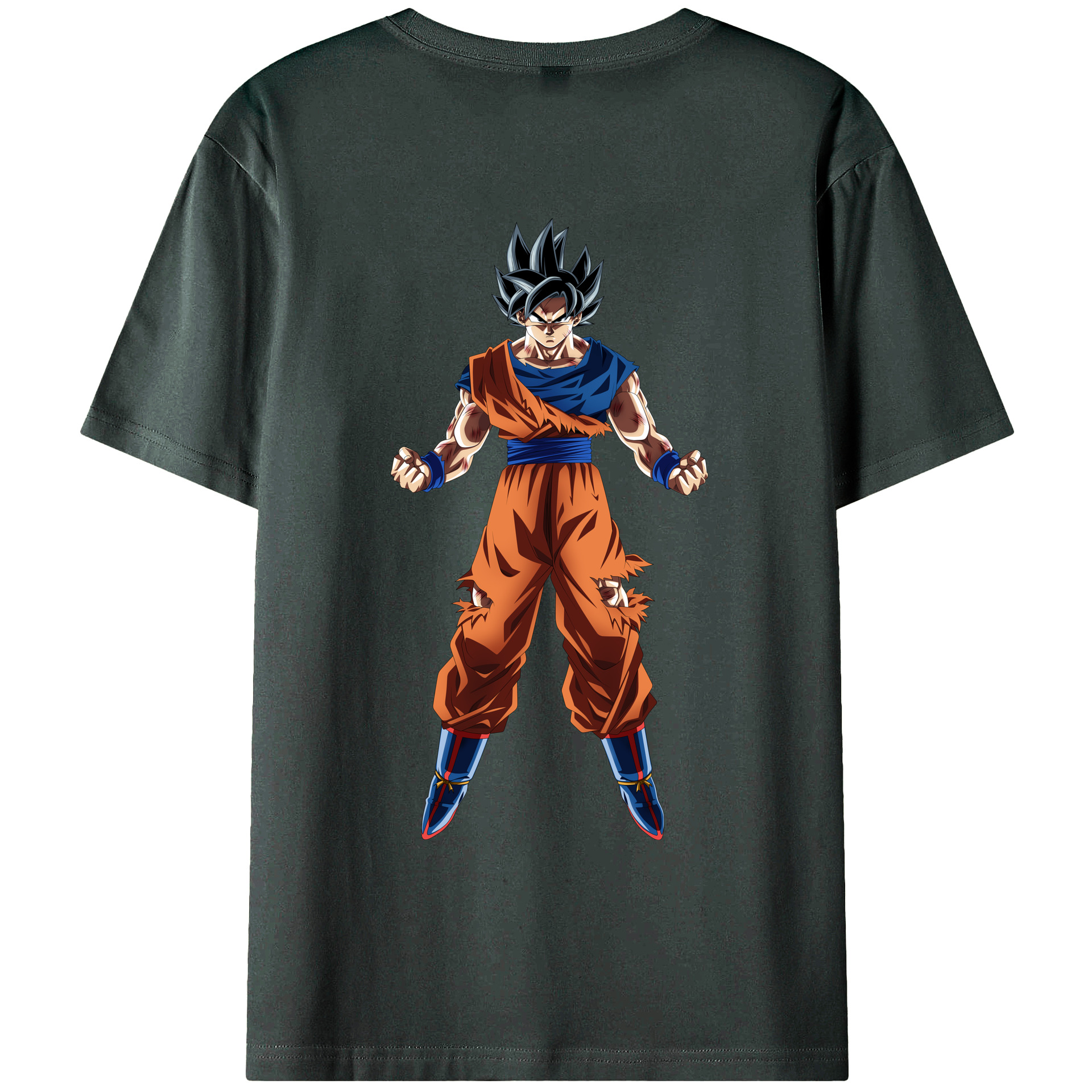 （画像用） ドラゴンボール 孫悟空（そん ごくう）Son Goku カカロット DRAGON BALL Kakarotto 綿100％ メンズ半袖Tシャツ（バックプリント） 通気性
